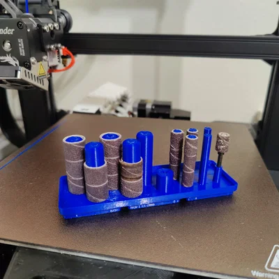 Khay 3D Đựng Nhám Vòng Dremel Chuẩn Gridfinity Gọn Gàng