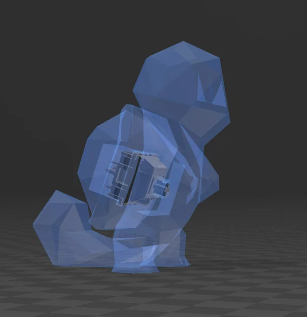 Squirtle Low-Poly fidget với Cherry MX keyboard switch - Image 2