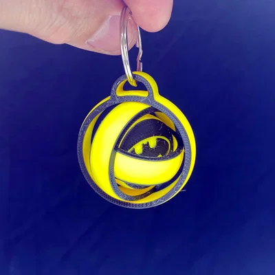 Móc khóa spinner con quay gyroscope fidget BATMAN (Print-In-Place)