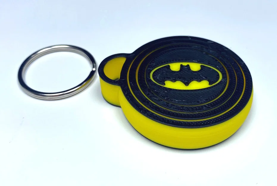 Móc khóa spinner con quay gyroscope fidget BATMAN (Print-In-Place) - Image 2