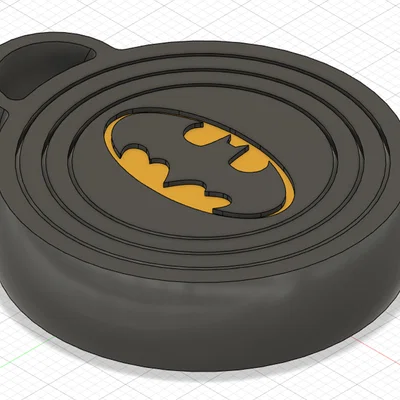 Móc khóa spinner con quay gyroscope fidget BATMAN (Print-In-Place)
