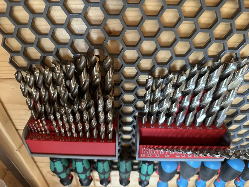 Giá giữ mũi khoan (Print-in-Place) - HSW Honeycomb Wall - Image 3
