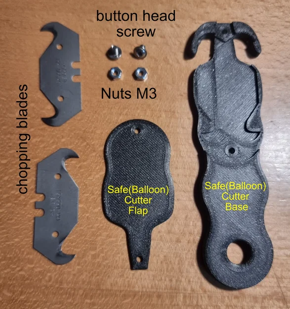 Dao Cắt An Toàn (Bóng Bay) Có Thể Thay Lưỡi – Refillable Safe (Balloon) Cutter Knife - Image 3