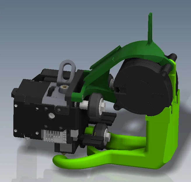 Ống gió làm mát sau Sprite Extruder, dual 5015, Ender 3 S1 Pro (không đủ chỗ) - Image 2