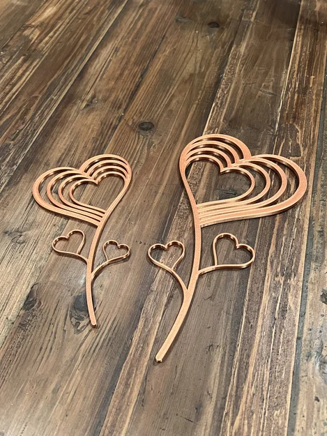 Lót ly hình trái tim (Heart coasters) - Image 3