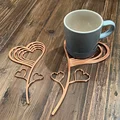Lót ly hình trái tim (Heart coasters) - Thumbnail 5