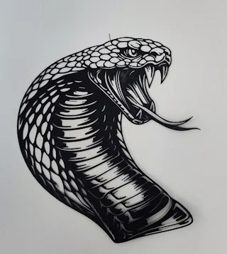Tranh treo tường King Cobra 3D: Điểm nhấn độc đáo cho không gian của bạn - Image 1