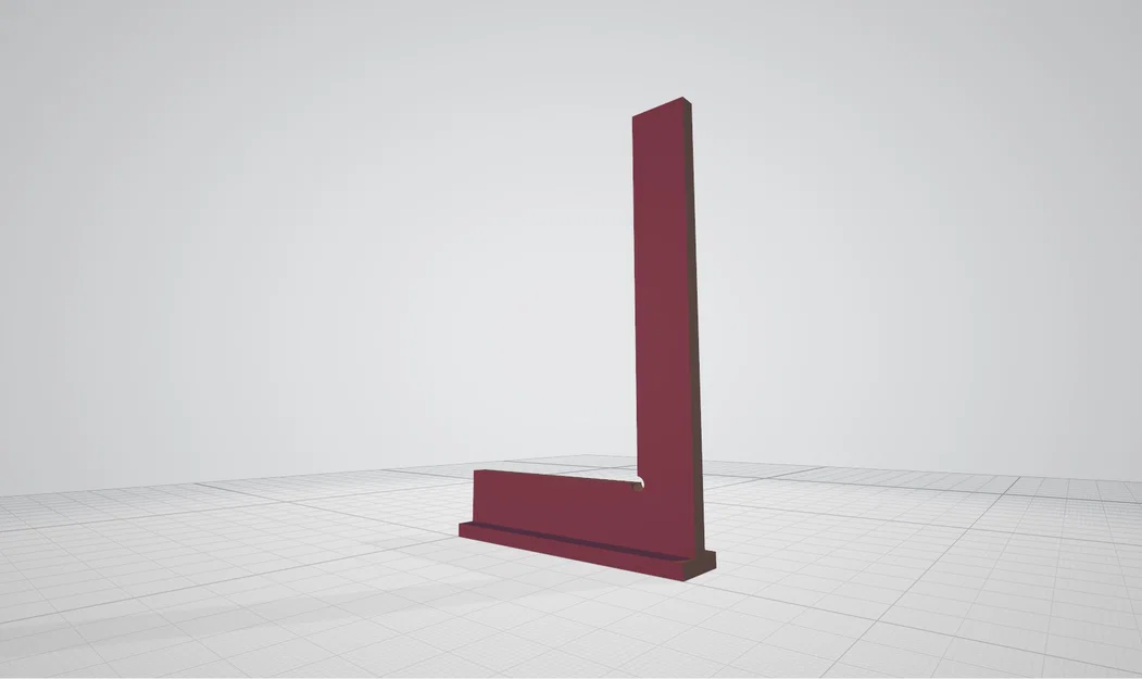 Thước Ke Góc Vuông 90 Độ (90 degree square ruler) - Phụ Kiện In 3D Hữu Ích - Image 1