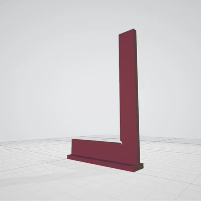 Thước Ke Góc Vuông 90 Độ (90 degree square ruler) - Phụ Kiện In 3D Hữu Ích