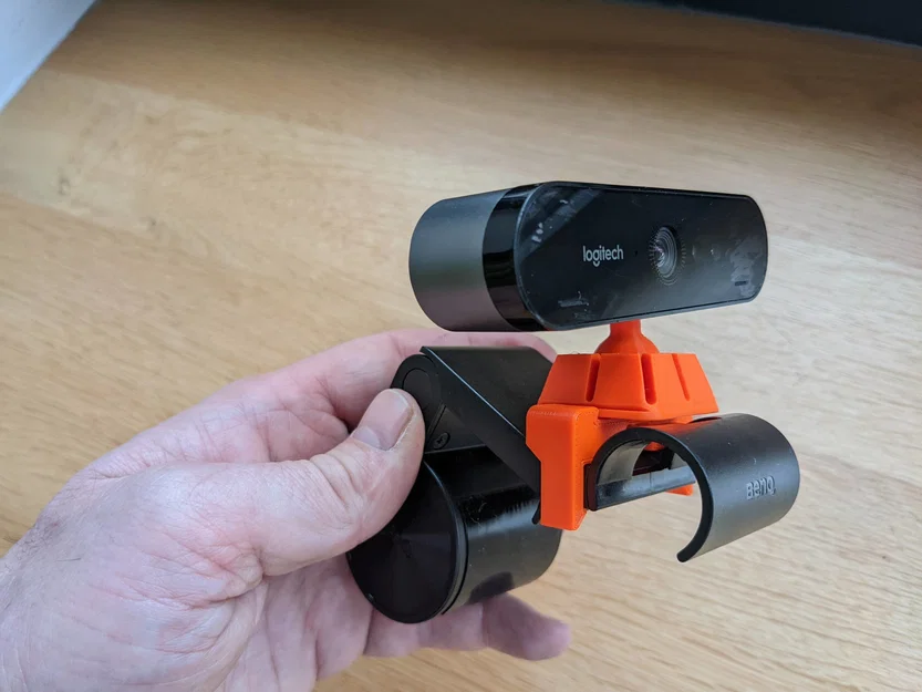Giá đỡ Webcam gắn trên BenQ ScreenBar - Phụ kiện in 3D tiện lợi - Image 2