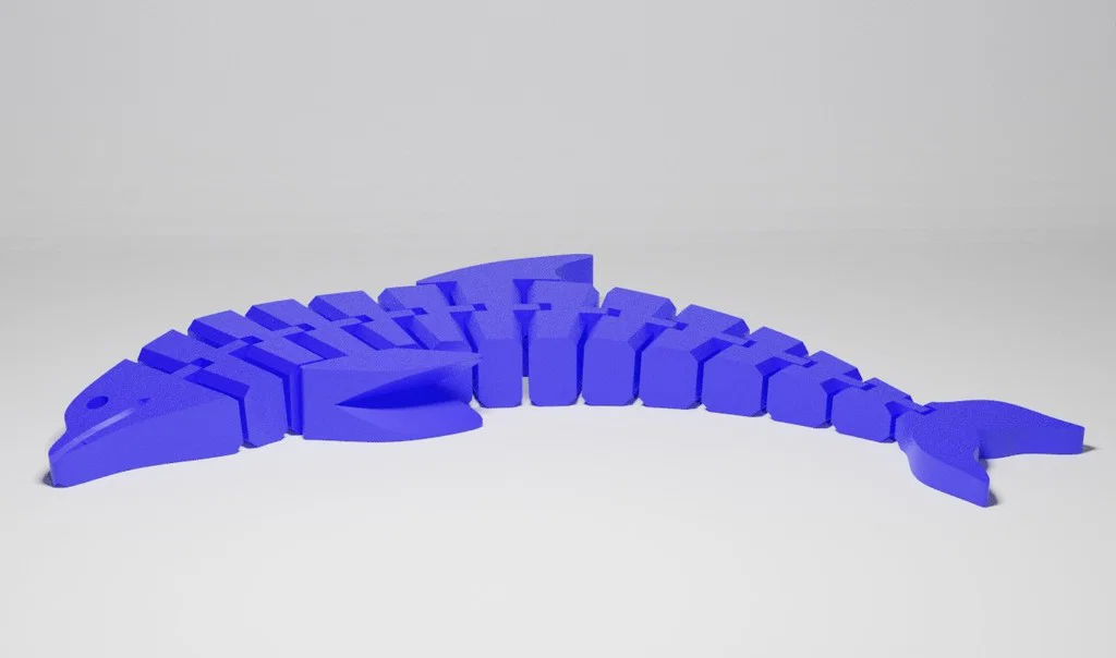 Mô hình cá heo khớp nối (Articulated Dolphin) in 3D linh hoạt - Image 2
