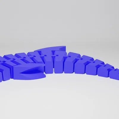 Mô hình cá heo khớp nối (Articulated Dolphin) in 3D linh hoạt