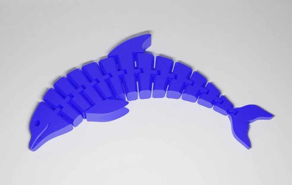 Mô hình cá heo khớp nối (Articulated Dolphin) in 3D linh hoạt - Image 3
