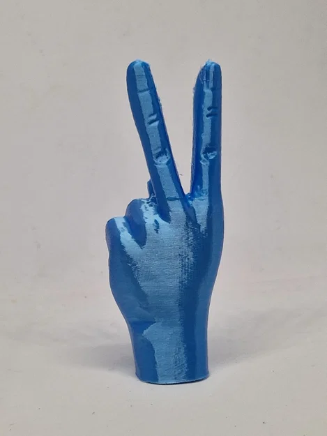 Mô hình 3D bàn tay giơ ký hiệu hòa bình (Peace hand gesture) - Image 2