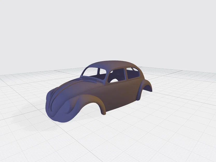 Mô hình thân xe 1950 VW Beetle Sedan 4 cửa (Tỷ lệ 1/24) - Image 1