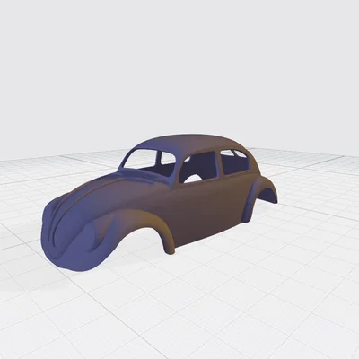 Mô hình thân xe 1950 VW Beetle Sedan 4 cửa (Tỷ lệ 1/24)
