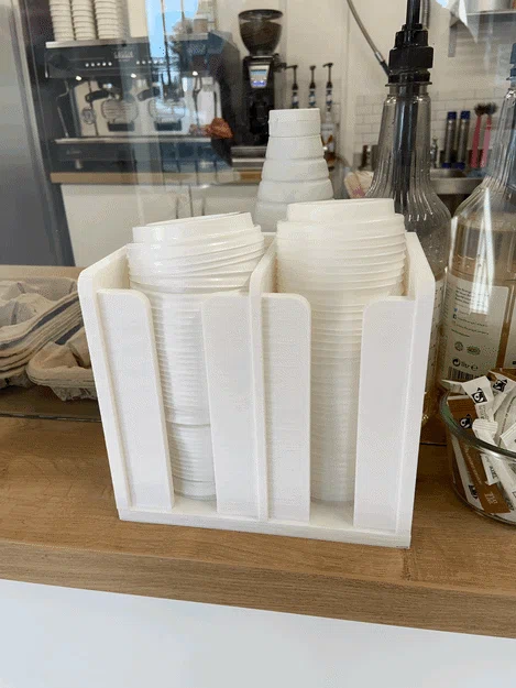 Khay đựng nắp ly cà phê 3D - Phụ kiện thông minh cho quán nước - Image 3