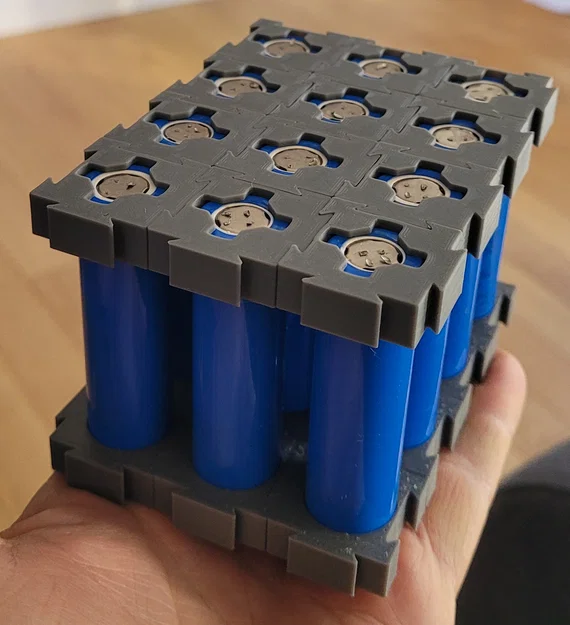 18650 modular cell holder bracket_corrected_editable – giá đỡ cell 18650 modular - Image 1