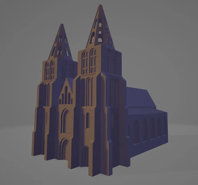 Mô hình 3D Basilica of St. Peter and St. Paul cho người khiếm thị - Image 1