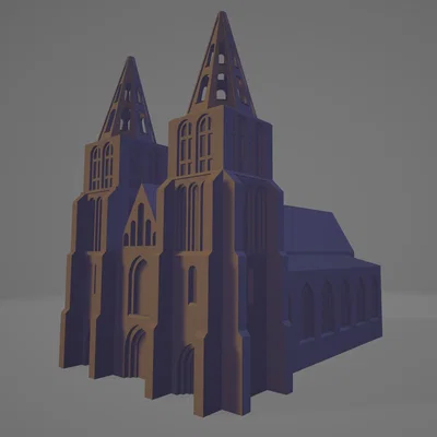 Mô hình 3D Basilica of St. Peter and St. Paul cho người khiếm thị