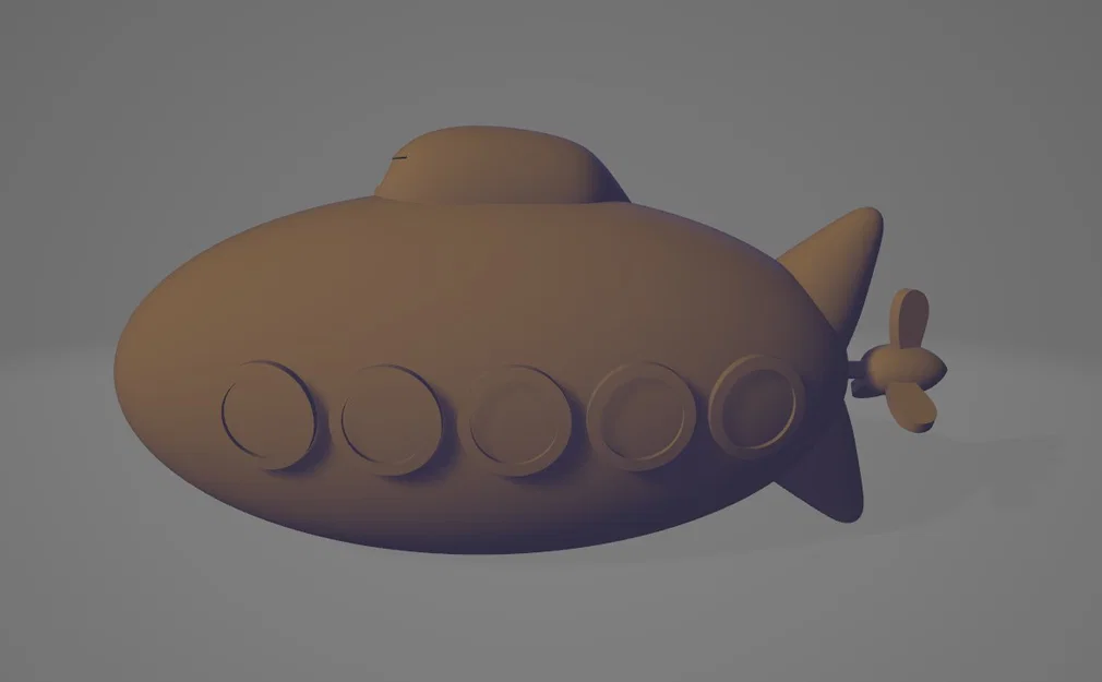 Mô hình Tàu ngầm (Submarine) in 3D hỗ trợ xúc giác - Image 2