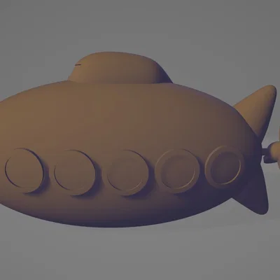 Mô hình Tàu ngầm (Submarine) in 3D hỗ trợ xúc giác