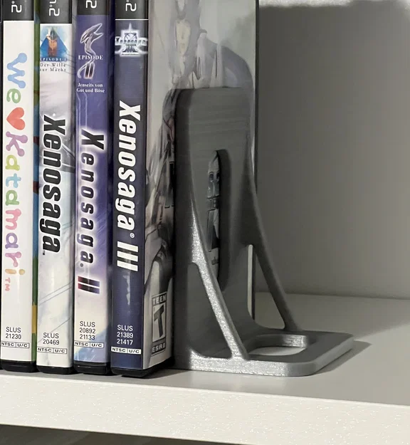 Kẹp giữ đĩa game và sách (Book End Stopper) in 3D gọn gàng - Image 1