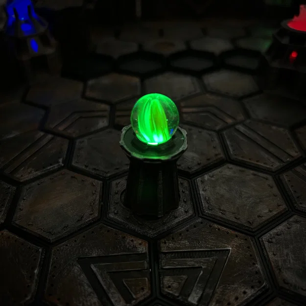 Mô hình quả cầu phát sáng LED cho game Frosthaven (tự in 3D) - Image 1