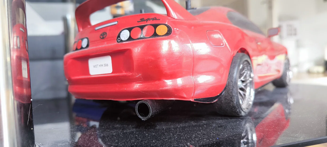Ống xả 3D cho xe mô hình Tamiya TT02 1:10 - Tăng độ chất cho xế cưng - Image 1