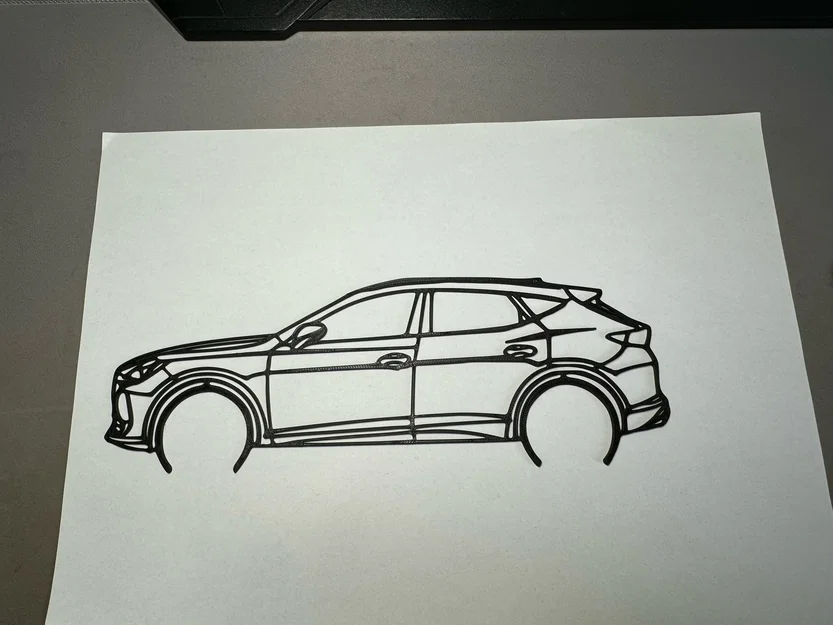 Mô hình trang trí 2D xe CUPRA Formentor thiết kế tinh tế - Image 1