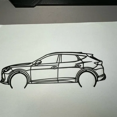 Mô hình trang trí 2D xe CUPRA Formentor thiết kế tinh tế