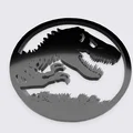 Mô hình logo Jurassic World in 3D cực chất cho fan hâm mộ - Thumbnail 1