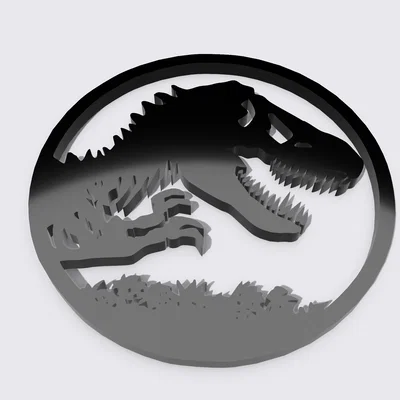 Mô hình logo Jurassic World in 3D cực chất cho fan hâm mộ