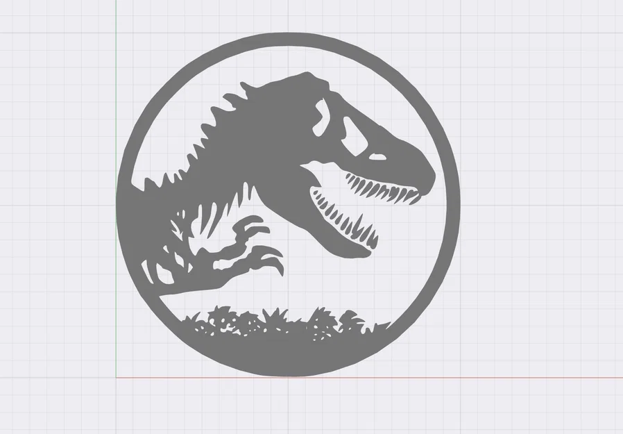 Mô hình logo Jurassic World in 3D cực chất cho fan hâm mộ - Image 2