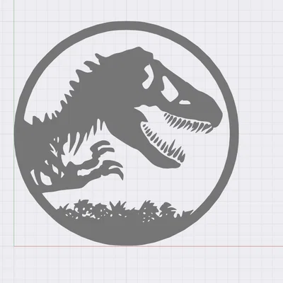 Mô hình logo Jurassic World in 3D cực chất cho fan hâm mộ
