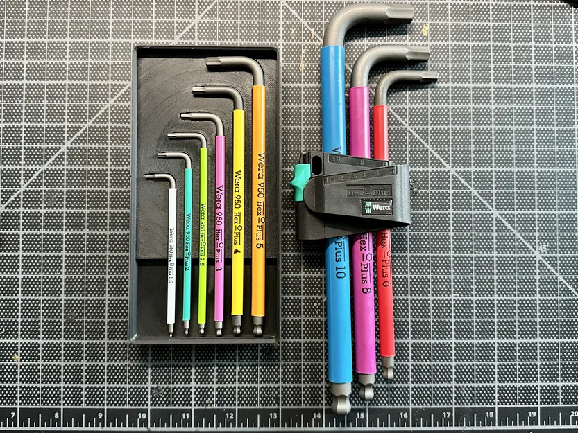 Khay Gridfinity cho Wera Hex-Plus 1.5mm - 5mm - Image 1