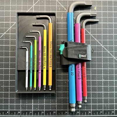 Khay Gridfinity cho Wera Hex-Plus 1.5mm - 5mm