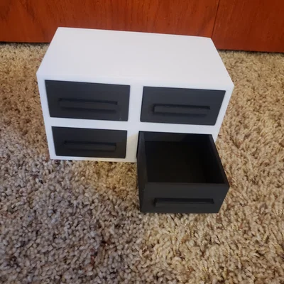 Tủ ngăn kéo mini 3D tiện lợi để đựng ốc vít, linh kiện