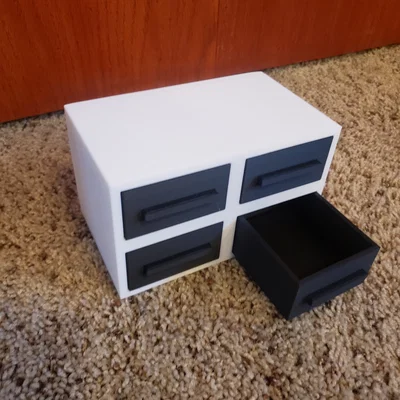 Tủ ngăn kéo mini 3D tiện lợi để đựng ốc vít, linh kiện