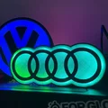 Mô hình đèn LED Audi trang trí bàn làm việc cực chất (File in 3D) - Thumbnail 1