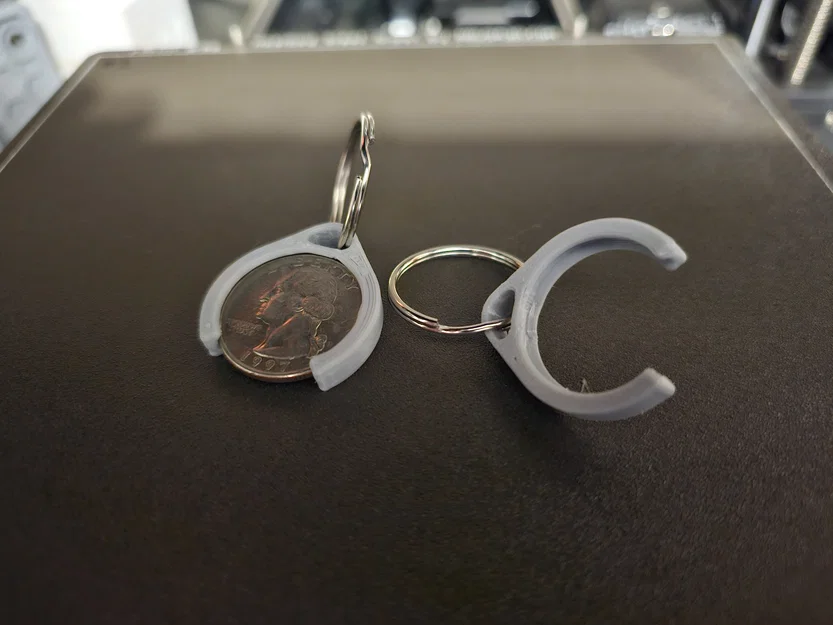 Móc khóa giữ đồng xu quarter Aldis (Aldis Quarter Holder Keychain) - Image 1