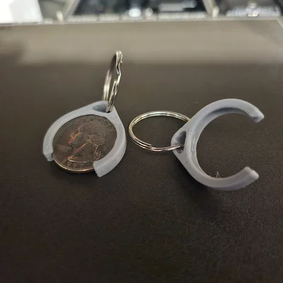 Móc khóa giữ đồng xu quarter Aldis (Aldis Quarter Holder Keychain)