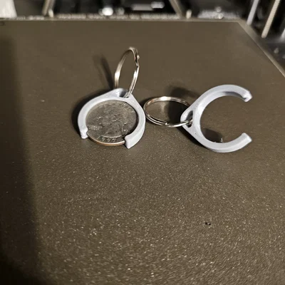 Móc khóa giữ đồng xu quarter Aldis (Aldis Quarter Holder Keychain)