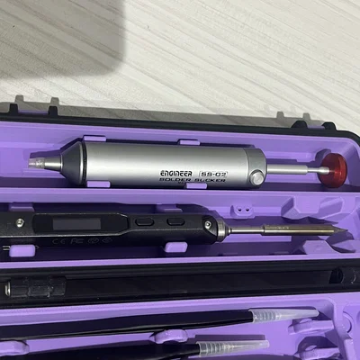 Khay in 3D bảo quản mỏ hàn TS-100 và ống hút thiếc Engineer SS-02