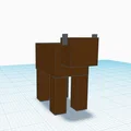 Mô hình chú bò Minecraft (Minecraft Cow) - File in 3D cực đẹp - Thumbnail 1