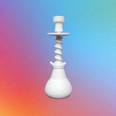 Mẫu in 3D Móc khóa hình Shisha độc đáo, nhỏ gọn cho tín đồ Hookah