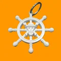 Móc khóa vô lăng tàu One Piece 3D cực chất - Thumbnail 1