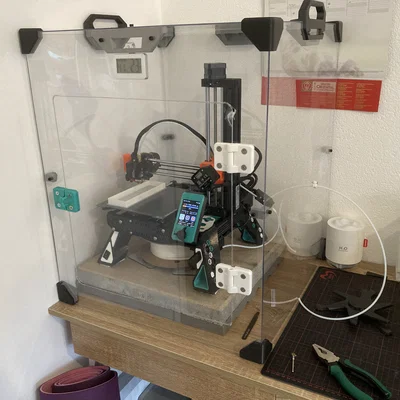 Enclosure Prusa Mini tối giản, tiết kiệm (plexiglass 2mm, M4)