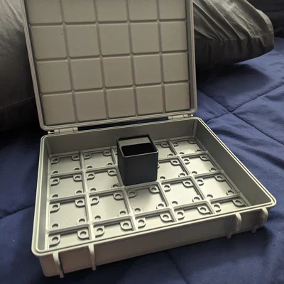 Miếng lót nắp hộp Rugged Gridfinity (Rugged Gridfinity Box Lid Insert)