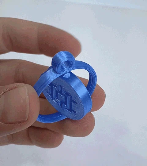 Móc khóa xoay 3D độc đáo (Llavero giratorio) có thể tùy chỉnh - Image 2